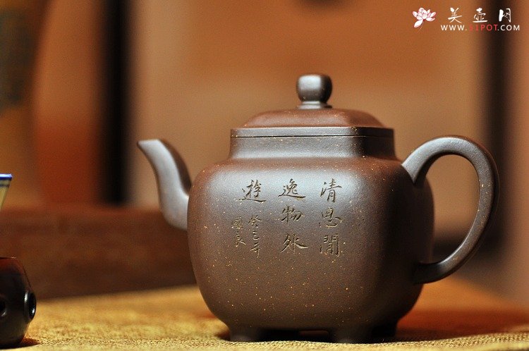 紫砂壶图片：许浒最新力作鸣远四方和大升方 - 美壶网