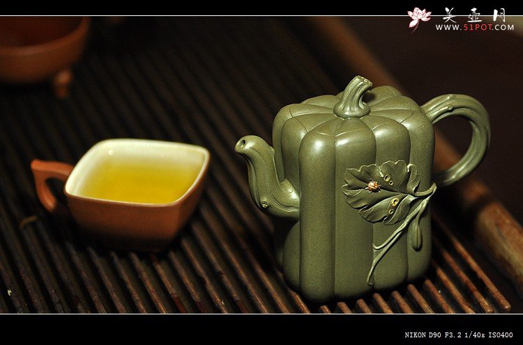 紫砂壶图片：盘盘菩提，喝喝冬瓜汤o(∩_∩)o - 美壶网