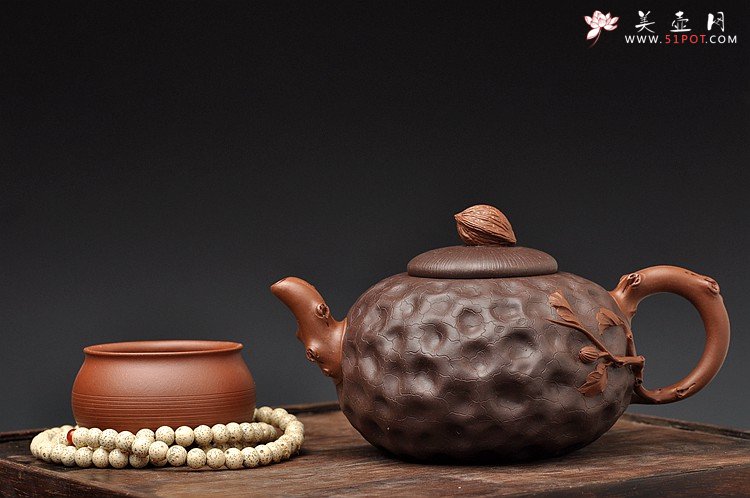 紫砂壶图片：盘盘菩提，喝喝冬瓜汤o(∩_∩)o - 美壶网
