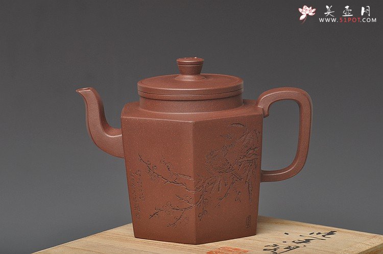 紫砂壶图片：何卫枫大彬六方欣赏 - 美壶网