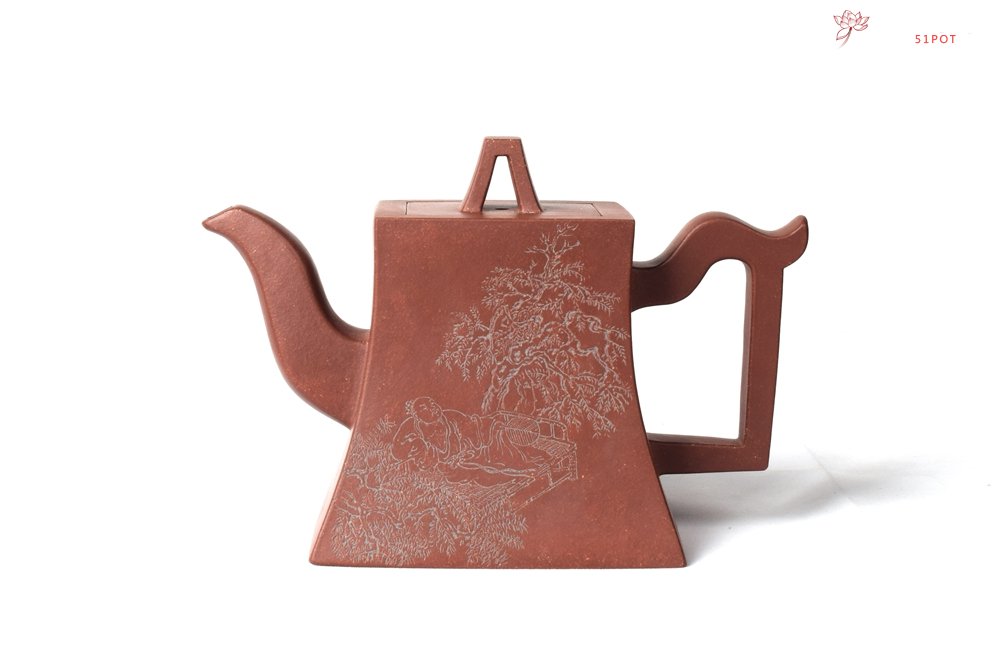 紫砂壶图片：2025年工艺美术中级（陶瓷艺术制壶专业）考核作品 - 方器 - 美壶网