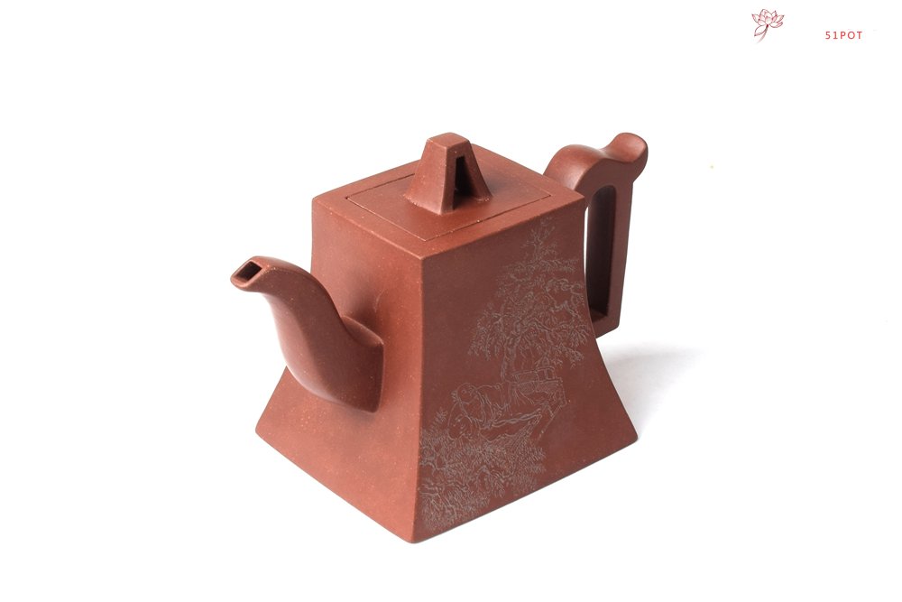 紫砂壶图片：2025年工艺美术中级（陶瓷艺术制壶专业）考核作品 - 方器 - 美壶网