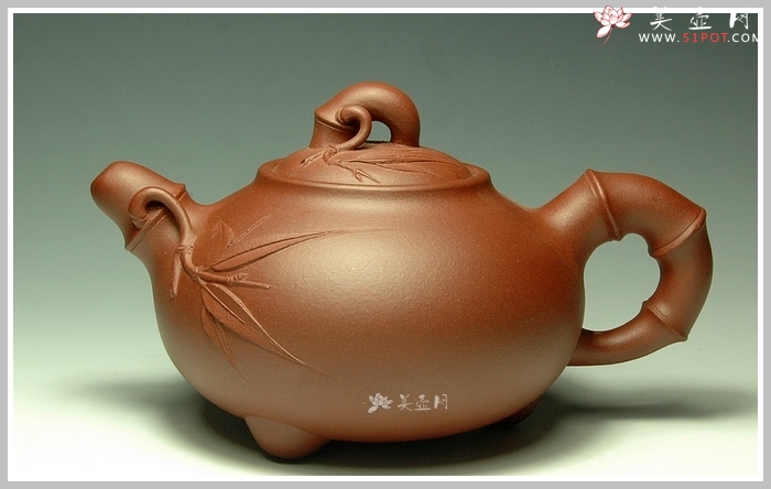 紫砂壶图片：竹韵 - 美壶网