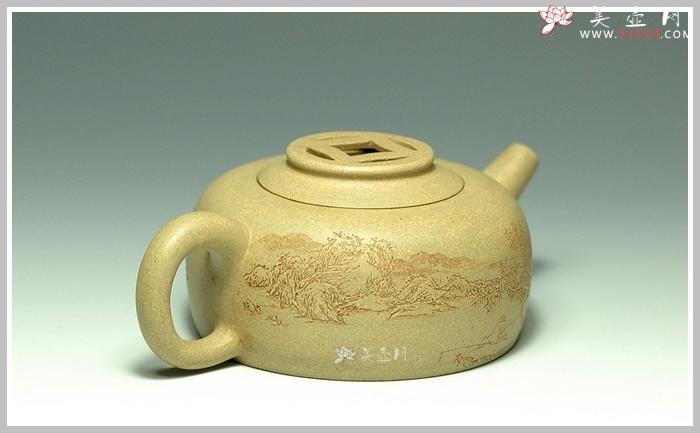 紫砂壶图片：金币圆腹 - 美壶网