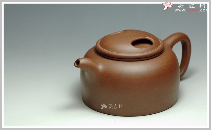 紫砂壶图片：全手大气牛盖 - 美壶网