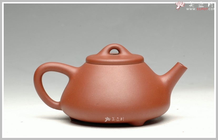 紫砂壶图片：功夫茶必备实用佳品 小子冶石瓢120cc - 美壶网