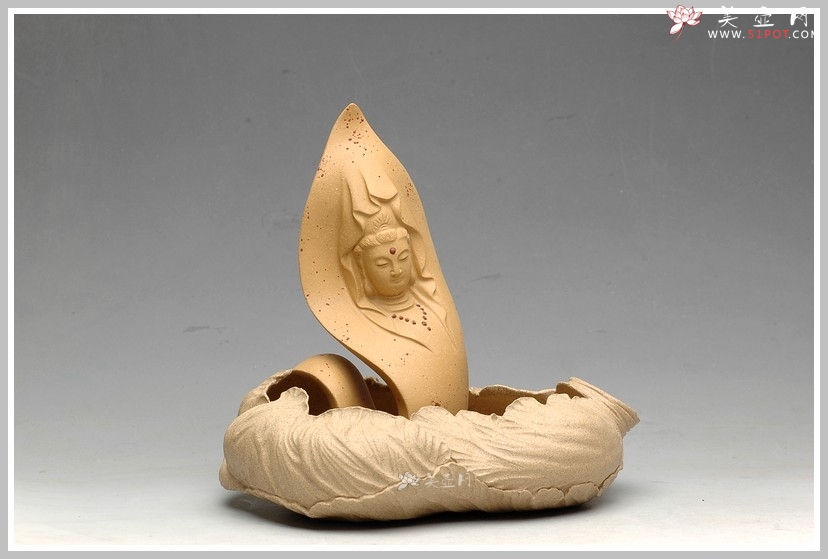 紫砂壶图片：白菜 百财 芝麻段 烟灰缸 水仙盆 - 美壶网