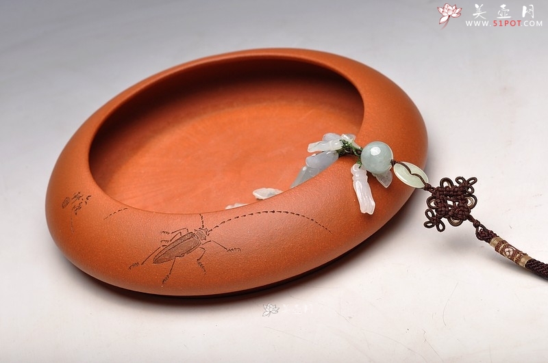 紫砂壶图片：天水牛 生动形象 文玩杂项 手工笔洗 - 美壶网