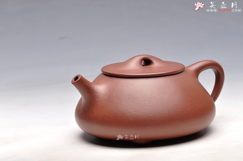 紫砂壶图片：饱满厚重 气质雅然 地槽青  全手工大满瓢 - 美壶网