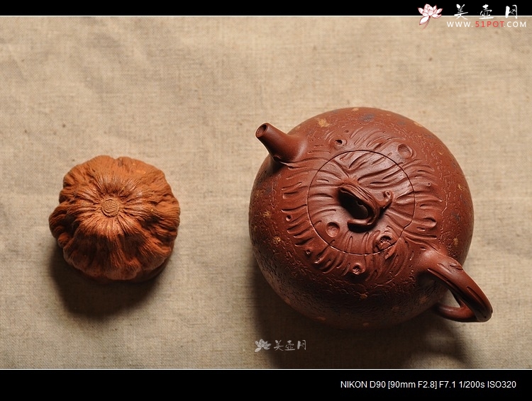 紫砂壶图片：蔡岩峰壬辰年新力作 全手桩语  - 美壶网