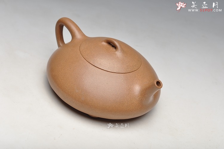 紫砂壶图片：清逸之作 传统 全手东坡瓢 - 美壶网
