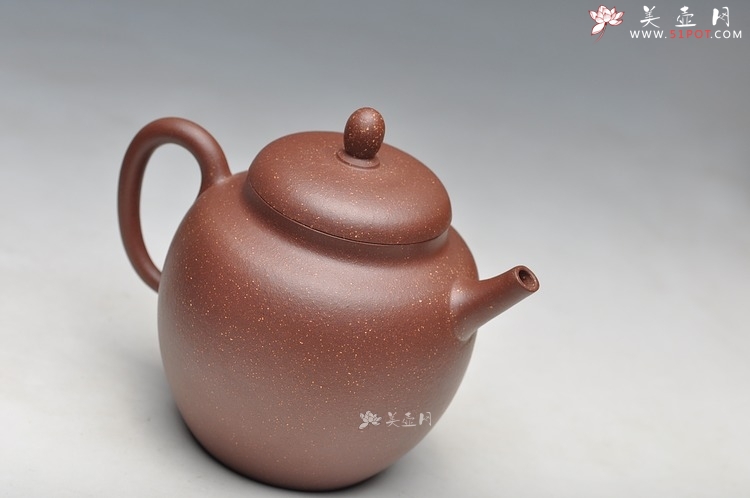 紫砂壶图片：紫玉金砂 质感漂亮 素心 杀茶利器 - 美壶网