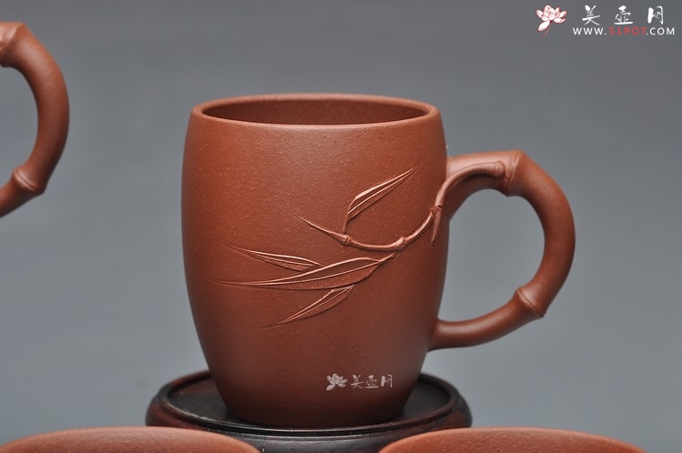 紫砂壶图片：特色主人杯 葡萄 樱桃 松 竹 - 美壶网