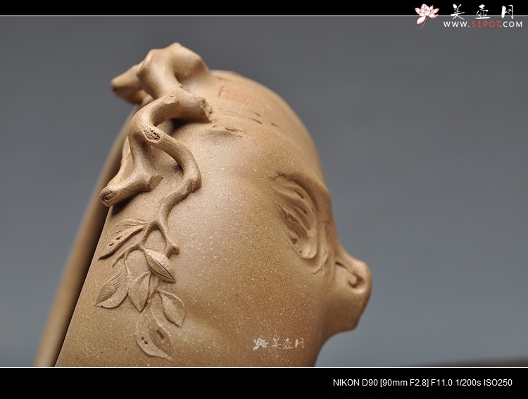 紫砂壶图片：全手文房水洗 香炉 雅趣十足 本绿 - 美壶网