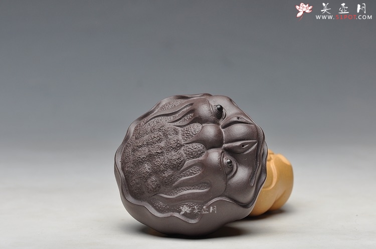 紫砂壶图片：荷叶金蟾  - 美壶网