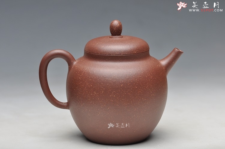 紫砂壶图片：紫玉金砂 质感漂亮 素心 杀茶利器 - 美壶网