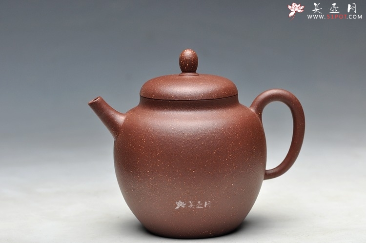 紫砂壶图片：紫玉金砂 质感漂亮 素心 杀茶利器 - 美壶网