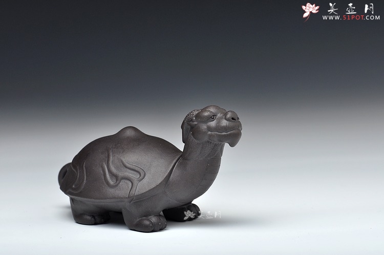 紫砂壶图片：长寿 送礼自用好玩茶宠 龟龙 - 美壶网