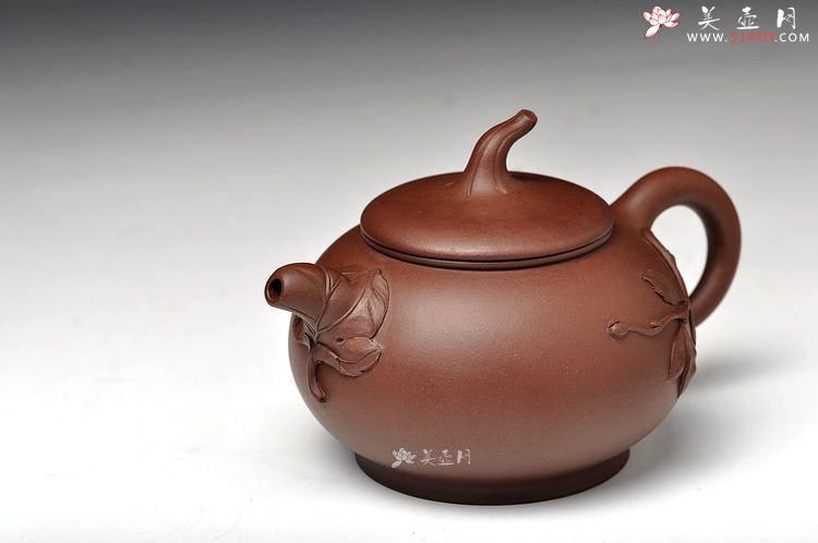 紫砂壶图片：大品花货 韵味十足 得福 王银芳爱徒 - 美壶网