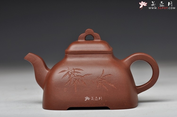 紫砂壶图片：史金妹代表作 李昌鸿大师装饰 全手孤棱  - 美壶网