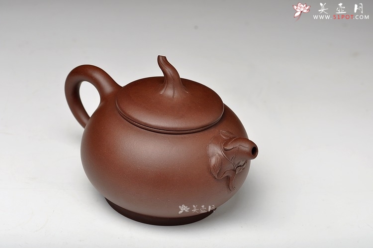 紫砂壶图片：大品花货 韵味十足 得福 王银芳爱徒 - 美壶网