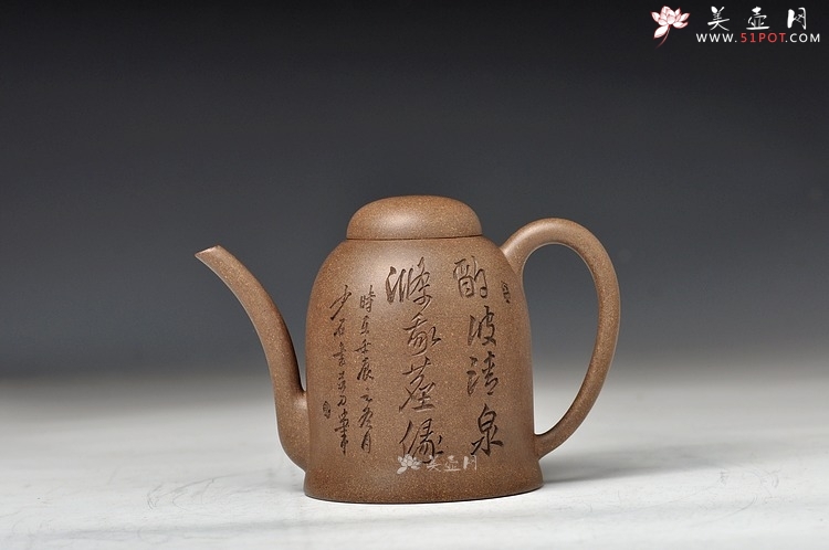 紫砂壶图片：高振宇风格 全手禅曲 清秀俊雅 张听刚装饰 - 美壶网
