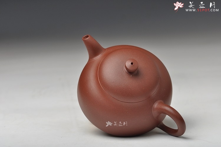 紫砂壶图片：实用耐品 全手小半月 适合绿茶 - 美壶网