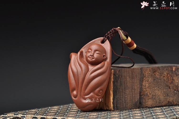 紫砂壶图片：紫砂手把件 传神 - 美壶网