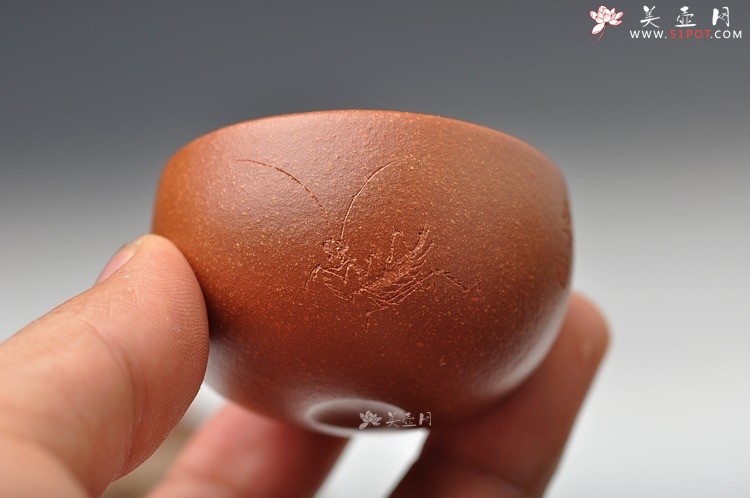 紫砂壶图片：品 降坡泥 迷你围棋杯 娇小 功夫茶 - 美壶网