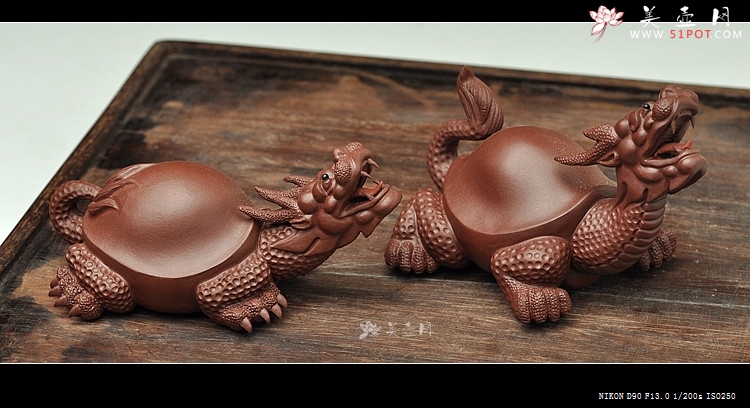 紫砂壶图片：龙龟茶宠 - 美壶网
