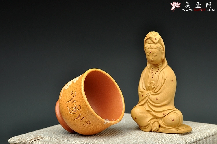 紫砂壶图片：石丁品  敦煌杯 藏语‘平安吉祥’ 端庄富贵 - 美壶网