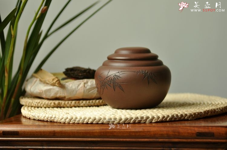 紫砂壶图片：文房茶叶罐  造型新颖 饱满敦厚 传芳 - 美壶网