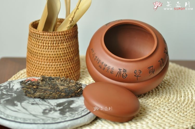 紫砂壶图片：实用有趣  葫芦茶叶罐 - 美壶网