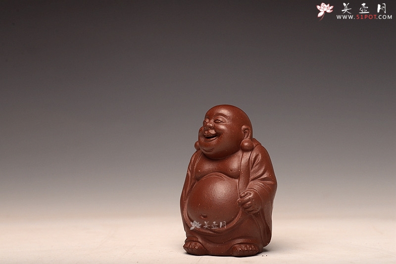 紫砂壶图片：开心小弥勒 表情细腻 栩栩如生~ - 美壶网