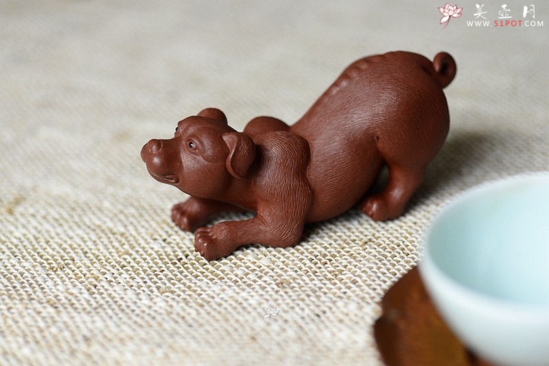 紫砂壶图片：茶宠 天狗 孤品 不接受定做 - 美壶网