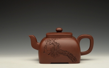 紫砂壶图片:飘逸方刚 锦玉四方 别存古意 全手精品之作 - 美壶网