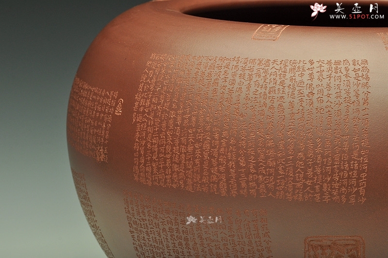 紫砂壶图片：金刚经钵盂~之作 欣赏 - 美壶网