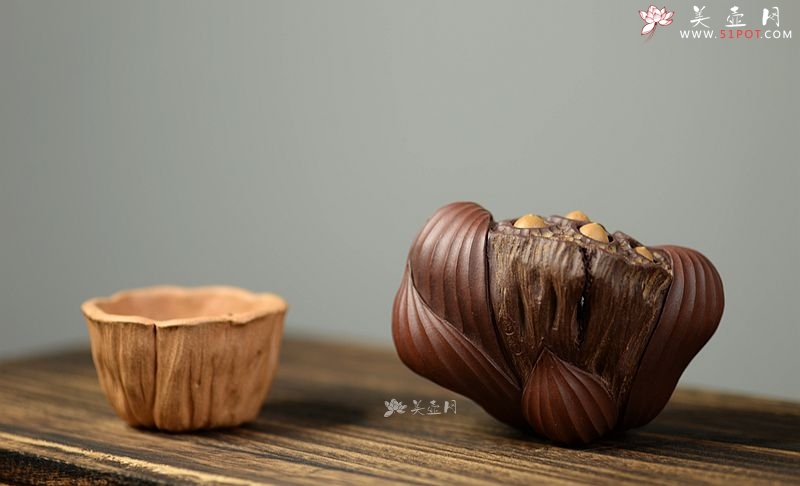 紫砂壶图片：美壶特惠 文雅茶宠 全手工精制  莲蓬 - 美壶网