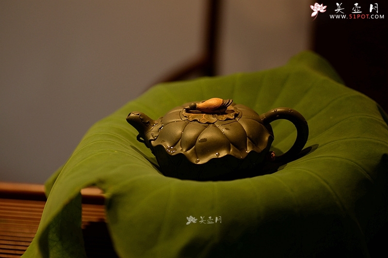 紫砂壶图片：习习清风 莲莲动情o(∩_∩)o  荷叶清风 孙伟强张新亚新品 夏雨荷 - 美壶网