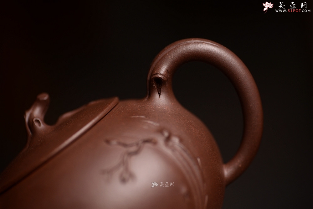 紫砂壶图片：高雪琴全手近作 构思精妙 别具清趣 寒枝 - 美壶网