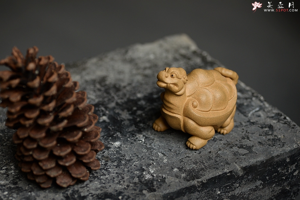 紫砂壶图片：段泥 做工精致 龙龟茶宠 - 美壶网