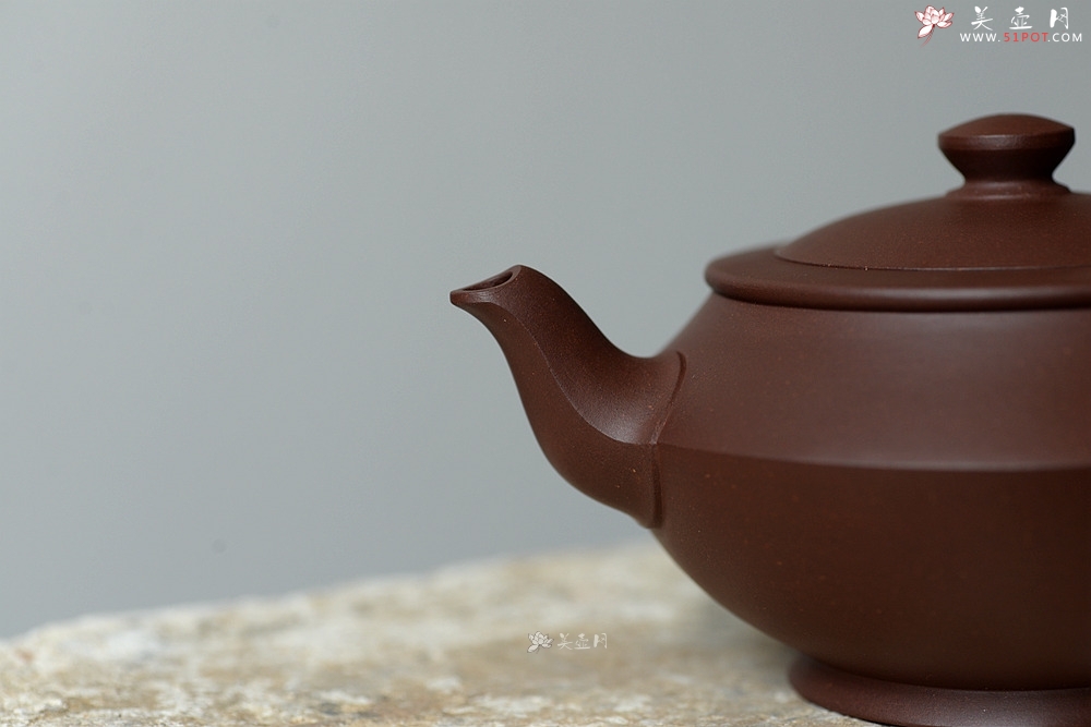 紫砂壶图片：钱建荷作品 全手汉云 精工 纯正底槽青 - 美壶网