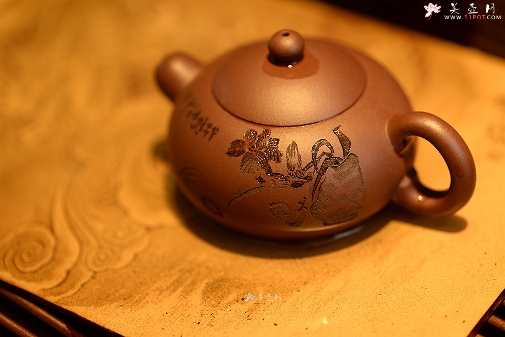紫砂壶图片：谭华斌近作 道洪风格之玉露 刀法精炼 可人小壶 美壶特惠 - 美壶网