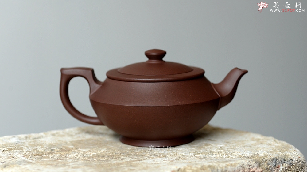 紫砂壶图片：钱建荷作品 全手汉云 精工 纯正底槽青 - 美壶网