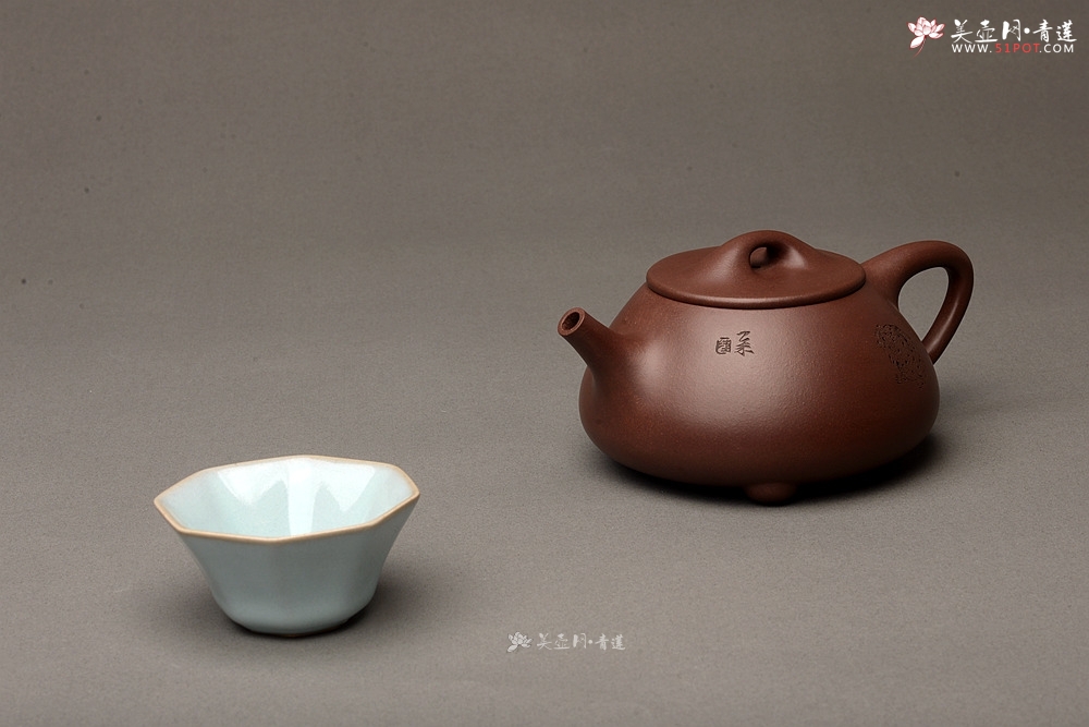 陆轶舟紫砂壶名家作品陆轶舟作品 烹云石瓢 相映得趣 文气实用~价格