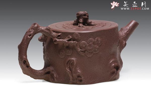 紫砂壶图片:大松椴壶 - 美壶网