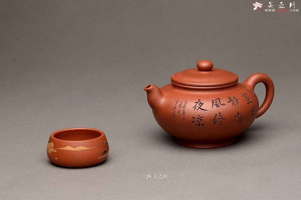紫砂壶图片：端庄典雅 顾小英  全手紫韵 - 美壶网