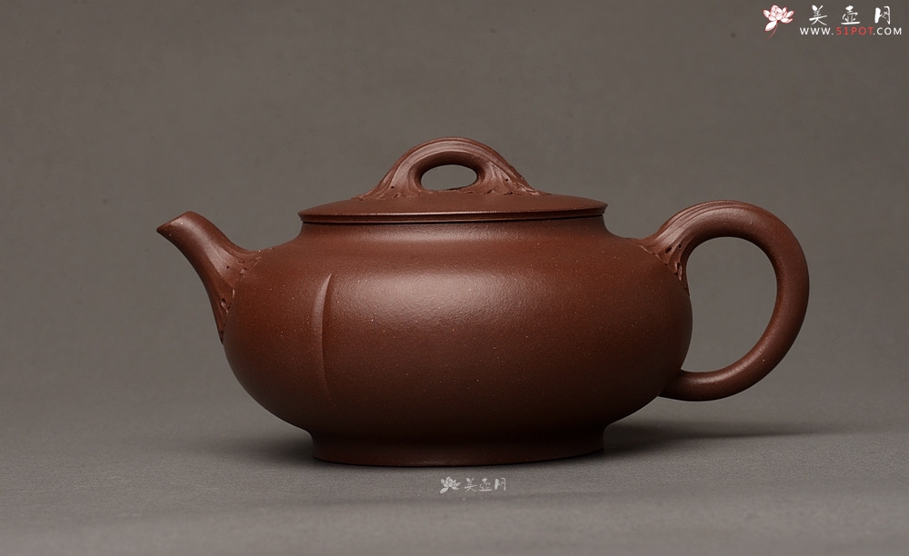 紫砂壶图片：线条流畅 别有风味o(∩_∩)o  新意花器 全手工知秋 - 美壶网