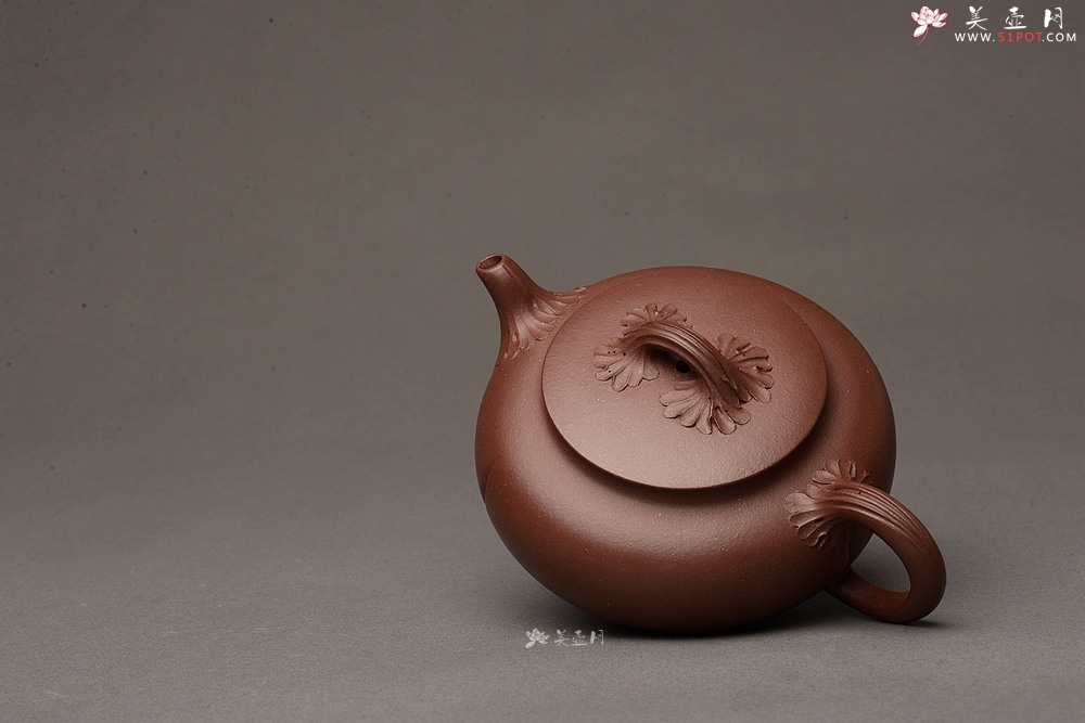 紫砂壶图片：线条流畅 别有风味o(∩_∩)o  新意花器 全手工知秋 - 美壶网