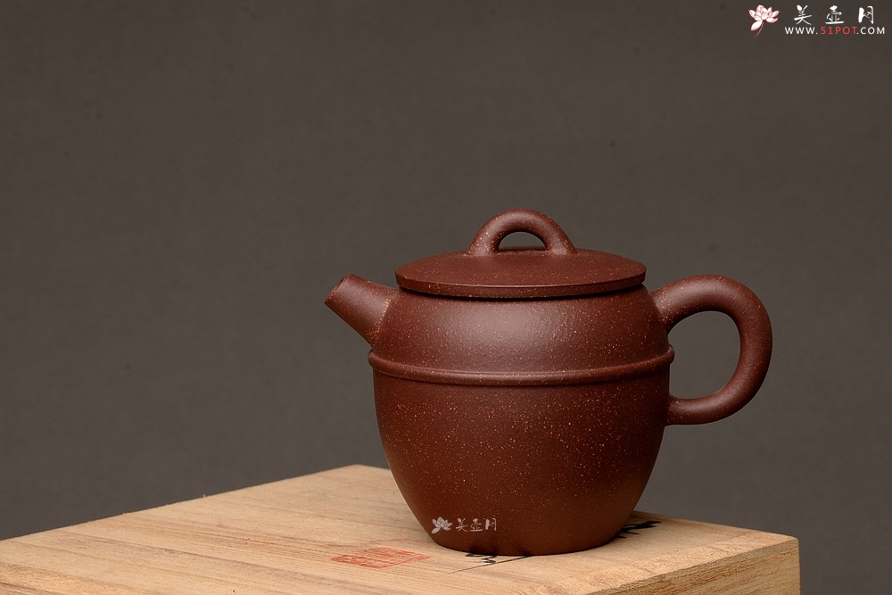 紫砂壶图片：美壶特惠 茶人爱 实用小壶 仿清巨轮 紫泥调砂 - 美壶网